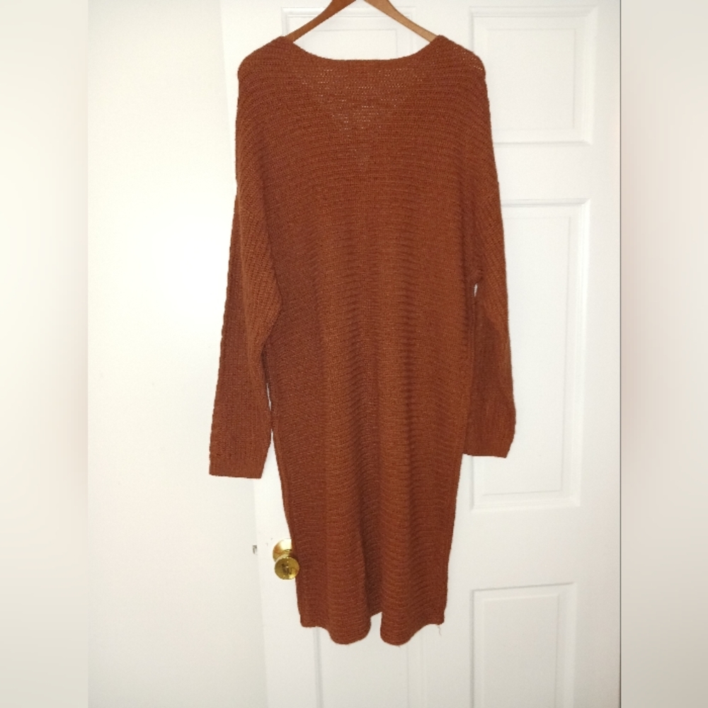 New Look Cable Knit Ribbed Midi Dress - Picture 2 of 2